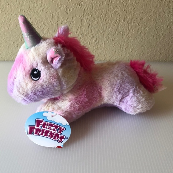 Fuzzy Friends Pink & Purple Unicorn Plush - Picture 1 of 7